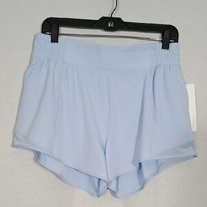 NWT Gottex Women's Athletic Shorts Sky Blue Size XL Running Workout Athleisure